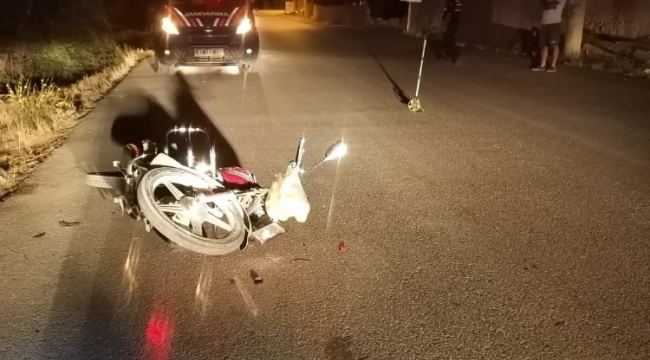 Ereğli ilçesinde Motosiklet yayaya çarptı: 2 yaralı