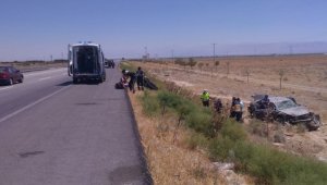 Karapınar'da otomobil şarampole uçtu: 5 yaralı
