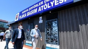 Karatay Belediyesinden Galericiler Sitesi'ne plaka basım merkezi