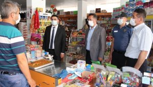 Sarıveliler'de korona virüs denetimleri