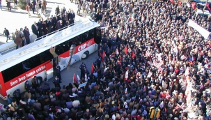  CHP LİDERİ BAYKAL KARAMAN'DA...