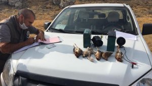 Karaman'da kaçak avlananlara 30 bin 667 lira ceza