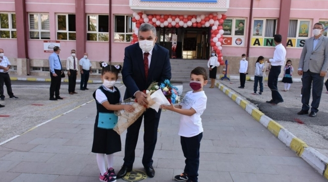 Karaman'da okullarda yüz yüze eğitim başladı