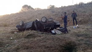 Konya'da otomobil şarampole devrildi: 1 ölü, 2 yaralı