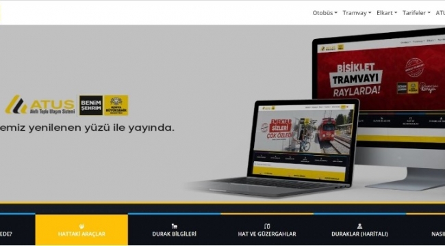 Konya'nın ulaşım sayfası yenilendi