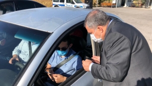 Vali Mehmet Alpaslan Işık Trafik Uygulama Noktalarında Denetlemelerde Bulundu