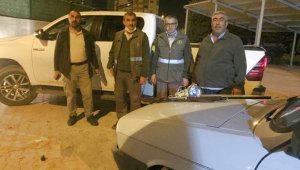 Konya'da far avı yapan 3 avcıya 5 bin 634 lira ceza