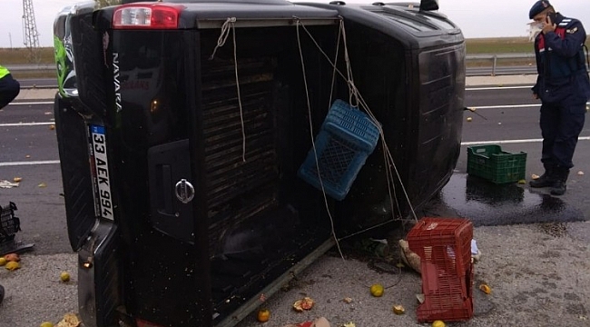Ereğli'de kamyonet devrildi: 2 yaralı