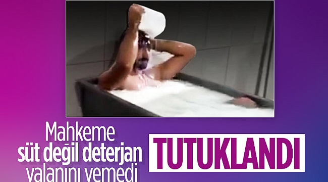 Süt banyosu yapan şahıslar tutuklandı