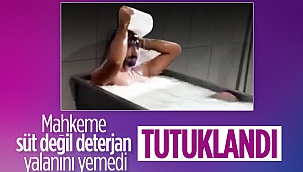 Süt banyosu yapan şahıslar tutuklandı