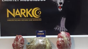 Adana'da 12 kilo esrarla yakalanan zanlı tutuklandı