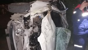 Adana'da otomobil portakal bahçesine devrildi: 2 ölü