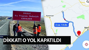 Ayrancı Erdemli Yolu Kapatıldı