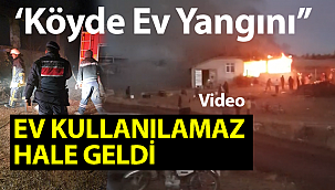 Bozkandak Köyü'nde yangın paniği