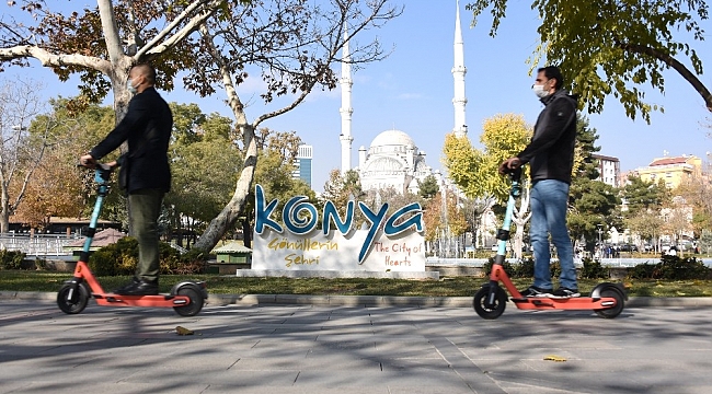 Konya'da elektrikli scooter dönemi
