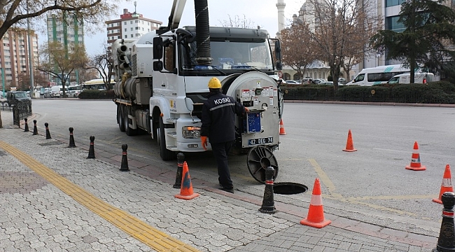 KOSKİ kombine temizlik yapıyor