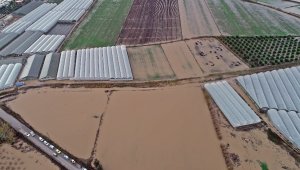 Serik'te bin 335 dekar örtü altı tarım alanı zarar gördü