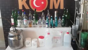Silifke'de sahte içki operasyonu