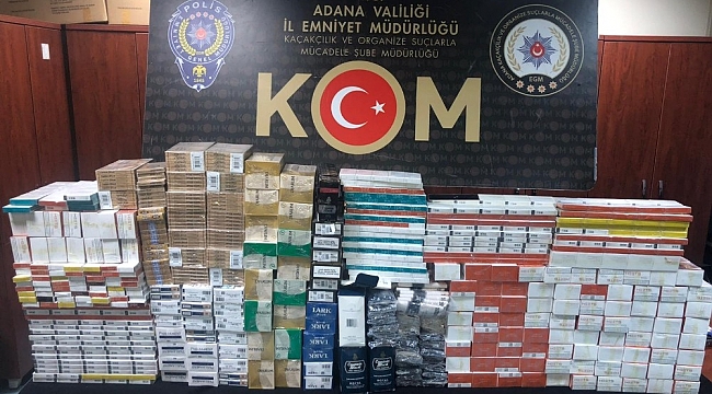 Adana'da kaçakçılık operasyonu