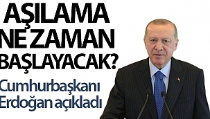 Cumhurbaşkanı Erdoğan korona virüs aşısının başlayacağı tarihi açıkladı