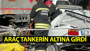 Konya'da feci kaza! Paramparça olan otomobilin sürücüsü hayatını kaybetti