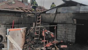 Konya'da ağıl yangını:38 küçükbaş hayvan telef oldu