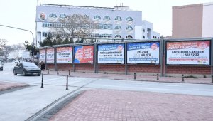 Konya'da esnafa reklam desteği