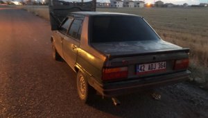 Konya'da otomobilde yangın paniği