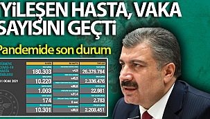 Koronada iyileşen hasta sayısı vaka sayısını geçti