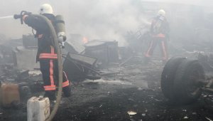 Sanayi sitesinde yangın