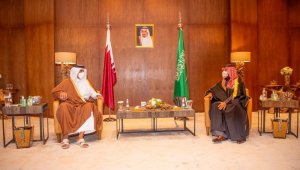Suudi Arabistan Veliaht Prensi Selman, Katar Emiri Al Sani ile görüştü