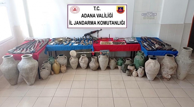 Tarihi eser operasyonundan cephanelik çıktı