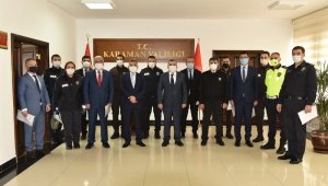 Vali Işık'tan emniyet personeline başarı belgesi