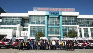 10 yeni ambulans acil sağlık istasyonlarına teslim edildi