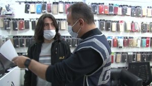 Antalya polisinden cep telefonu satışı yapan iş yerlerine denetim