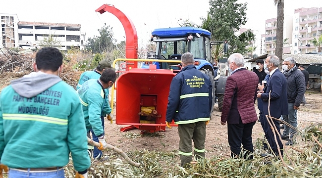 Budanan ağaçlar ve biçilen otlar doğaya gübre olarak geri dönecek
