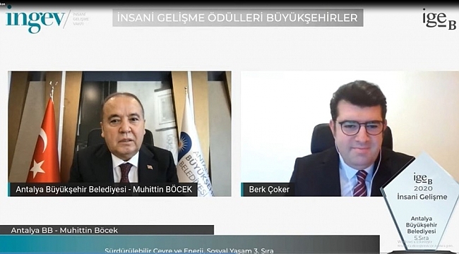 Büyükşehir'e İNGEV'den iki ödül