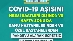 Covid-19 aşısı mesai saatleri dışında ve hafta sonu da yaptırılabilecek