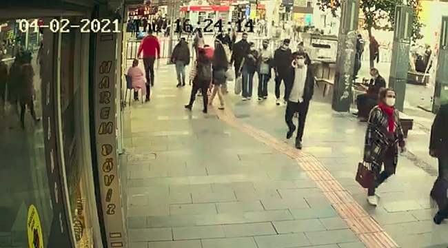 Eşi ve çocuğuyla yürüyen kadına taciz iddiası ortalığı karıştırdı