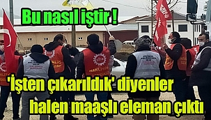 ''İşten çıkarıldık'' diyenler halen maaşlı eleman çıktı