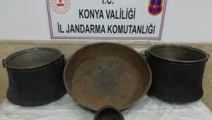 Konya'da kablo ve bakır kazan hırsızları tutuklandı