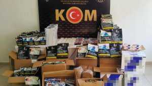 Konya'da kaçak tütün ve makaron operasyonu