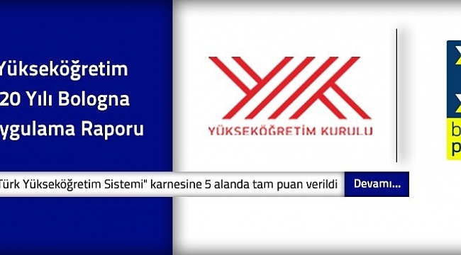 Türk Yükseköğretim Sisteminin 5 Alanı Avrupa'da başarıyla tescillendi