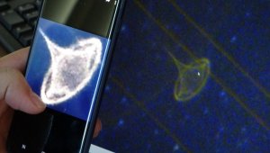 Yıldızları görüntülemek isterken UFO çektiğini iddia etti