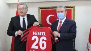 BBP Lideri Destici, Eskişehirspor yönetimini ağırladı