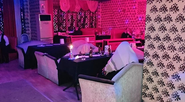 Konya'da kaçak eğlence mekanına baskın