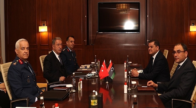 Bakan Akar, Libya Ulusal Birlik Hükümeti Başkanı Dibeybe ile görüştü