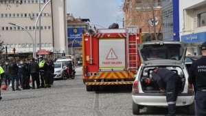 Karaman'da LPG'li otomobilde yaşanan gaz kaçağı korkuttu
