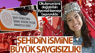 Şehidin ismine büyük saygısızlık