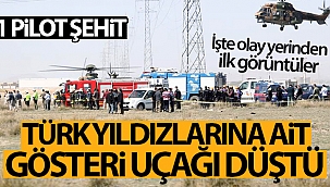 Son dakika! Konya'da askeri gösteri uçağı düştü... 1 pilot şehit